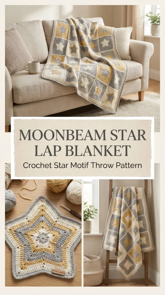 Moonbeam Star Lap Blanket for cozy warmth and style