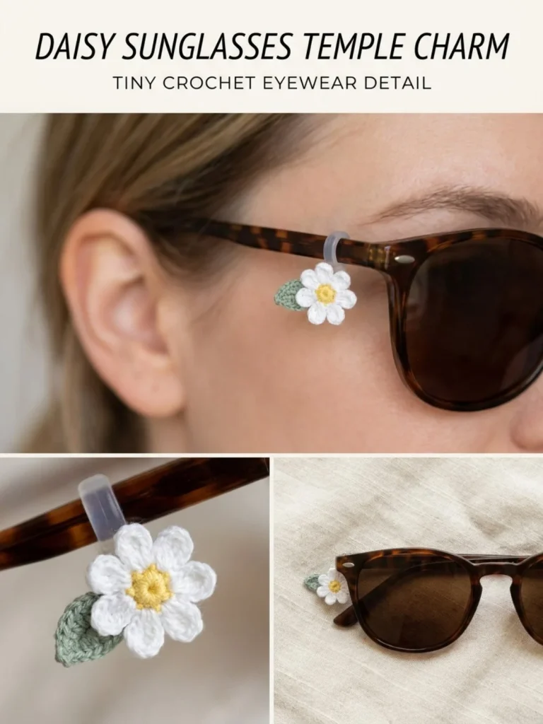 Daisy Sunglasses with Temple Charm for a stylish summer look