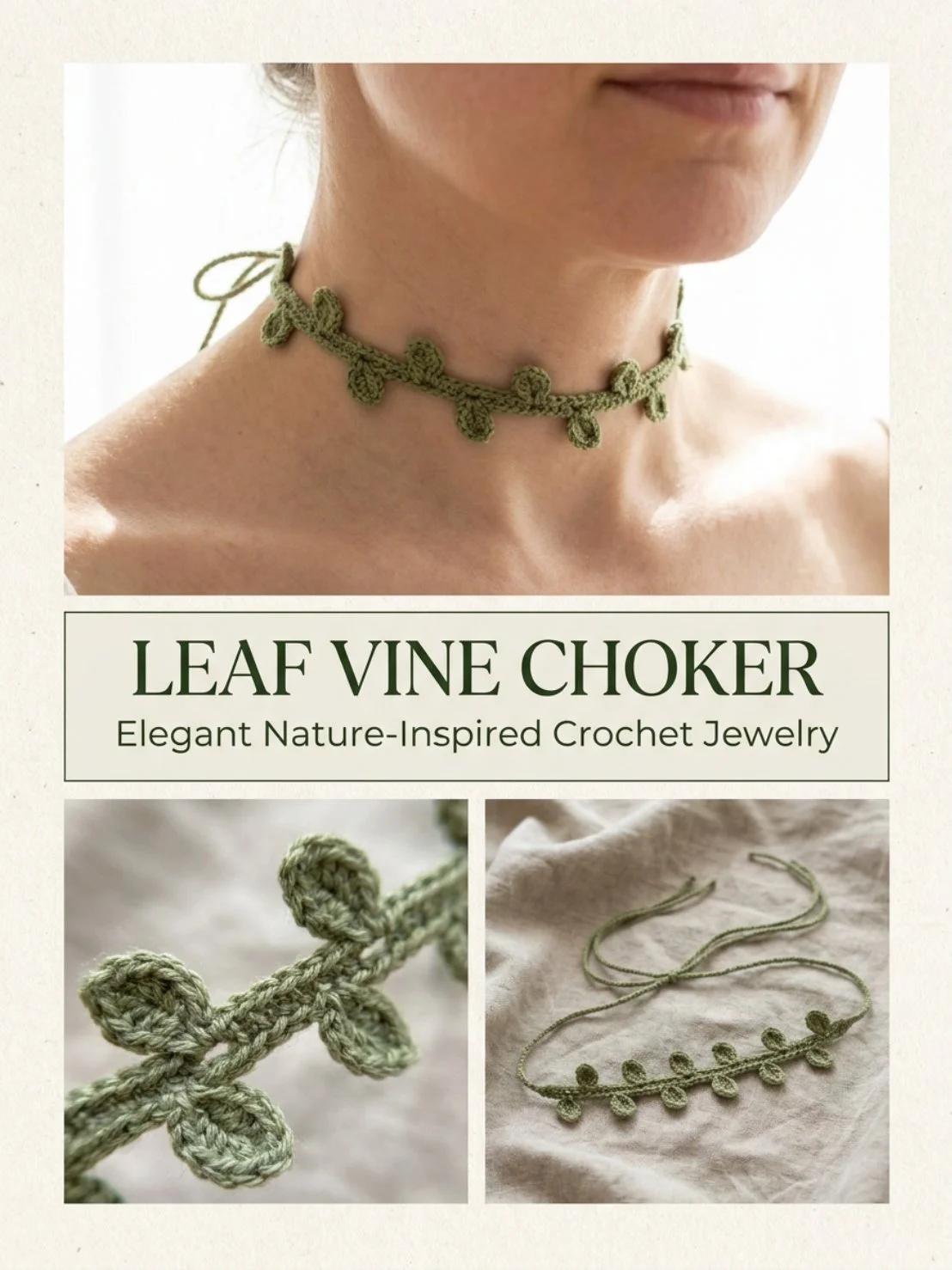 Elegant Leaf Vine Choker accessory for nature lovers