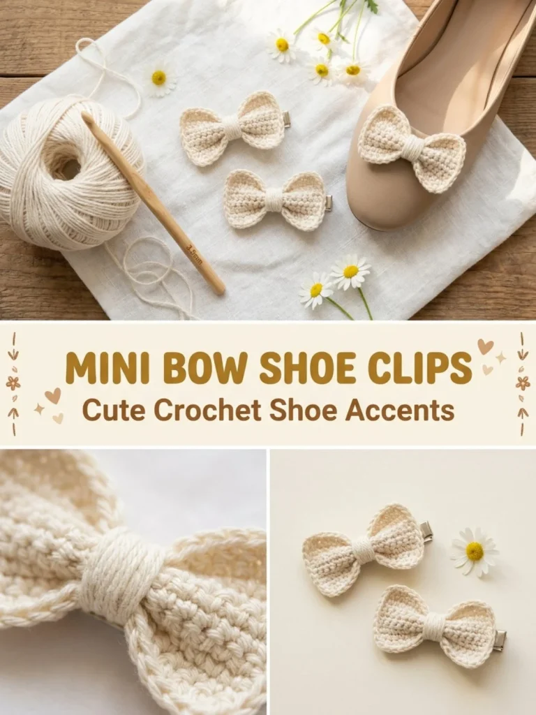 Mini Bow Shoe Clip Pair for stylish footwear accessories