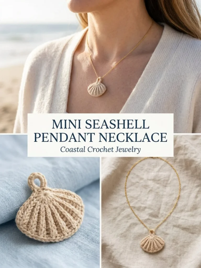 Mini Seashell Pendant Necklace perfect for beach enthusiasts and elegant fashion