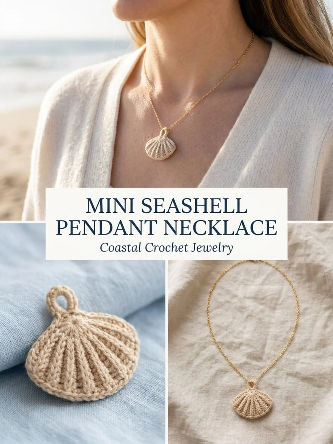 Mini Seashell Pendant Necklace perfect for beach enthusiasts and elegant fashion