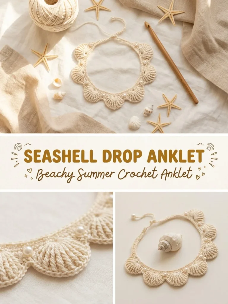 Seashell Drop Anklet for beach lovers and stylish summer accessories