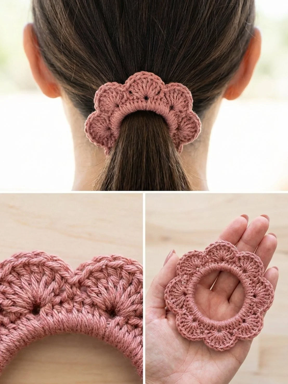 Shell Edge Ponytail Cuff hair accessory for stylish ponytails.