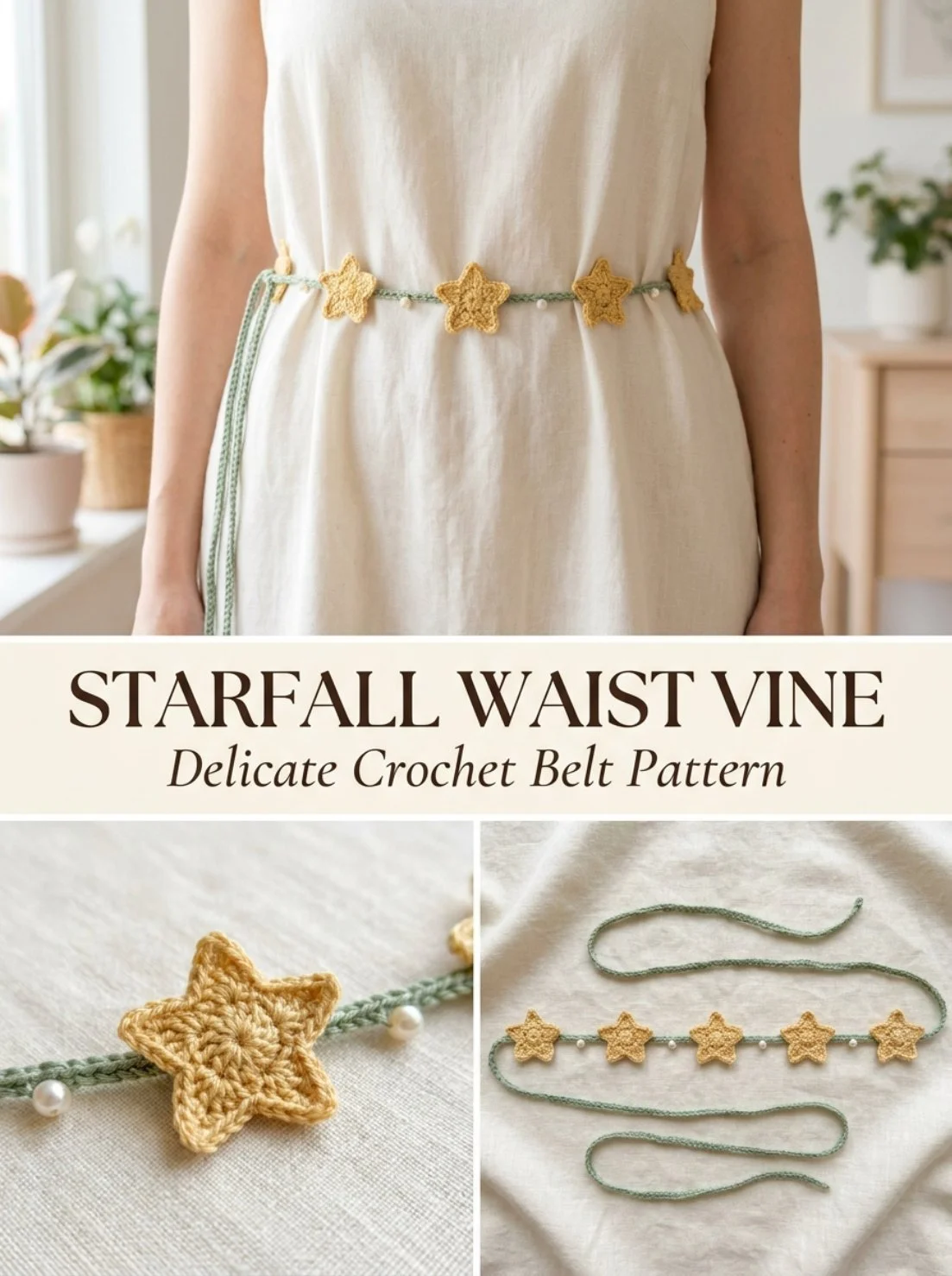 Starfall Waist Vine Belt elegantly designed for a stylish look.
